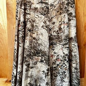 Peruvian Connection PleatedFlared Skirt Fully Lined Sz10